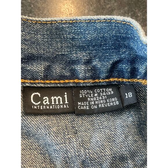 Cami International 100% Cotton button fly straight leg Size 18, style 34133 - Picture 3 of 6